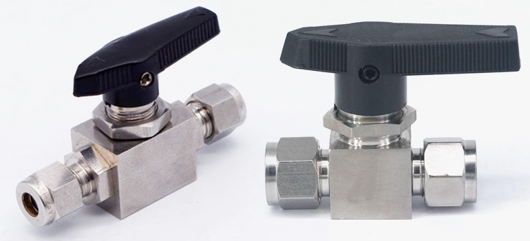 Robinets à tournant sphérique d'instrumentation en acier inoxydable 304L