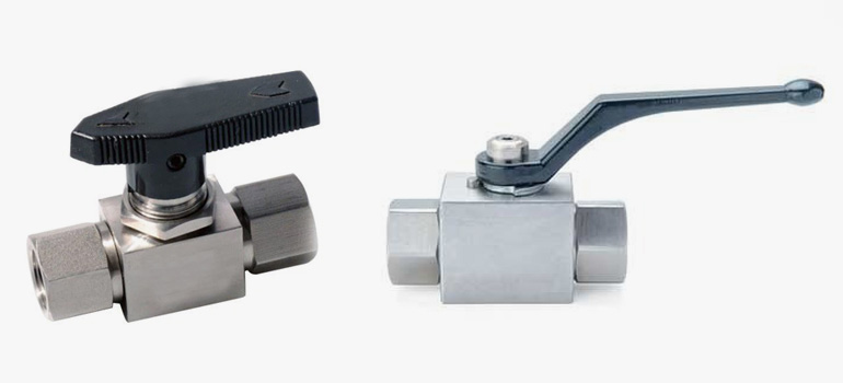 Robinets à tournant sphérique d'instrumentation en acier inoxydable 316L