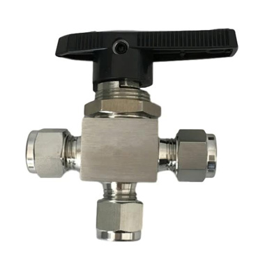 Robinet à tournant sphérique de manière de solides solubles 304L 3